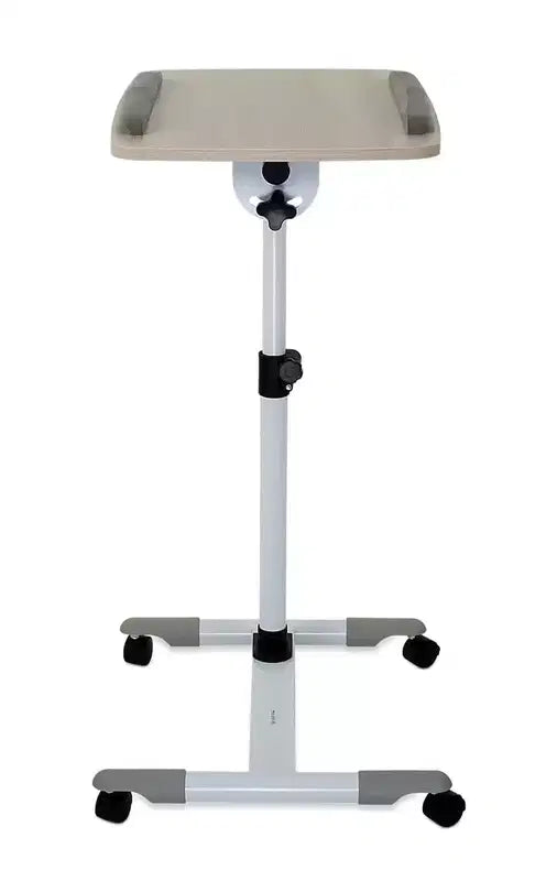 Mount-It! Rolling Laptop Cart | Heavy-Duty Mobile Laptop Desk with Wheels | Height Adjustable Tilting Bedside Sofa Couch Recliner Tray with Wheels