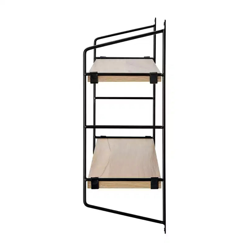 24.5 x 15.75 Severini Floating Bracket 2 Tier Wall Shelf - Danya B.