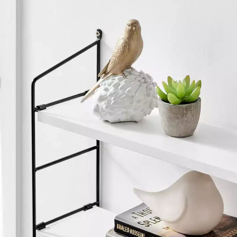 24.5 x 15.75 Severini Floating Bracket 2 Tier Wall Shelf - Danya B.