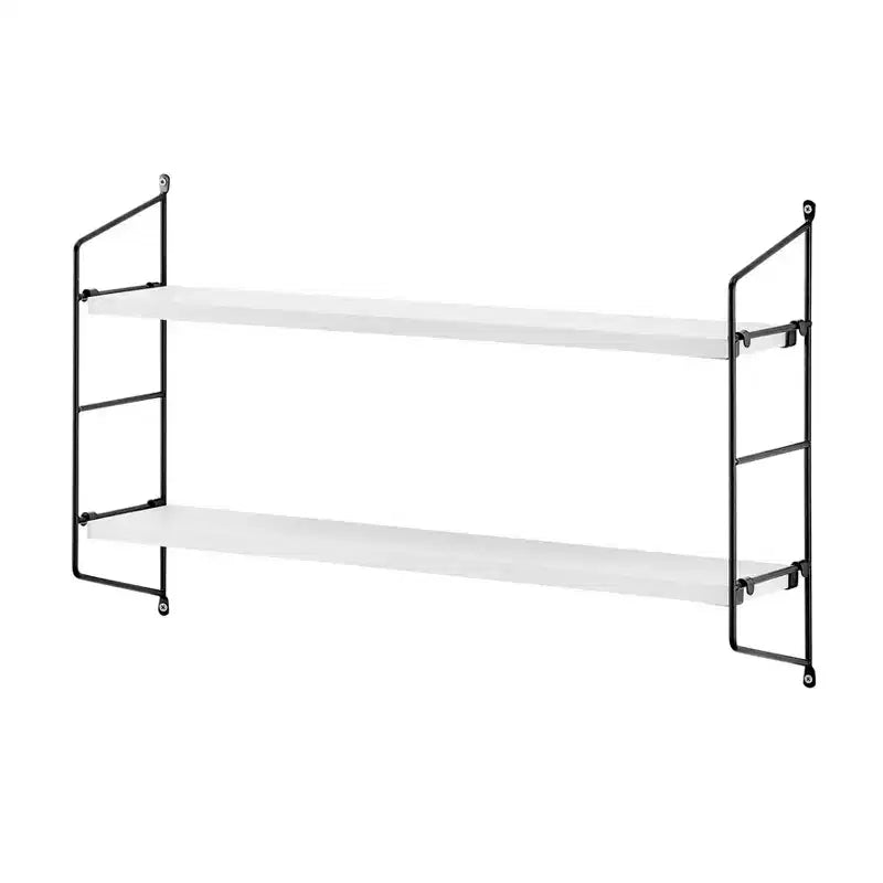 24.5 x 15.75 Severini Floating Bracket 2 Tier Wall Shelf - Danya B.