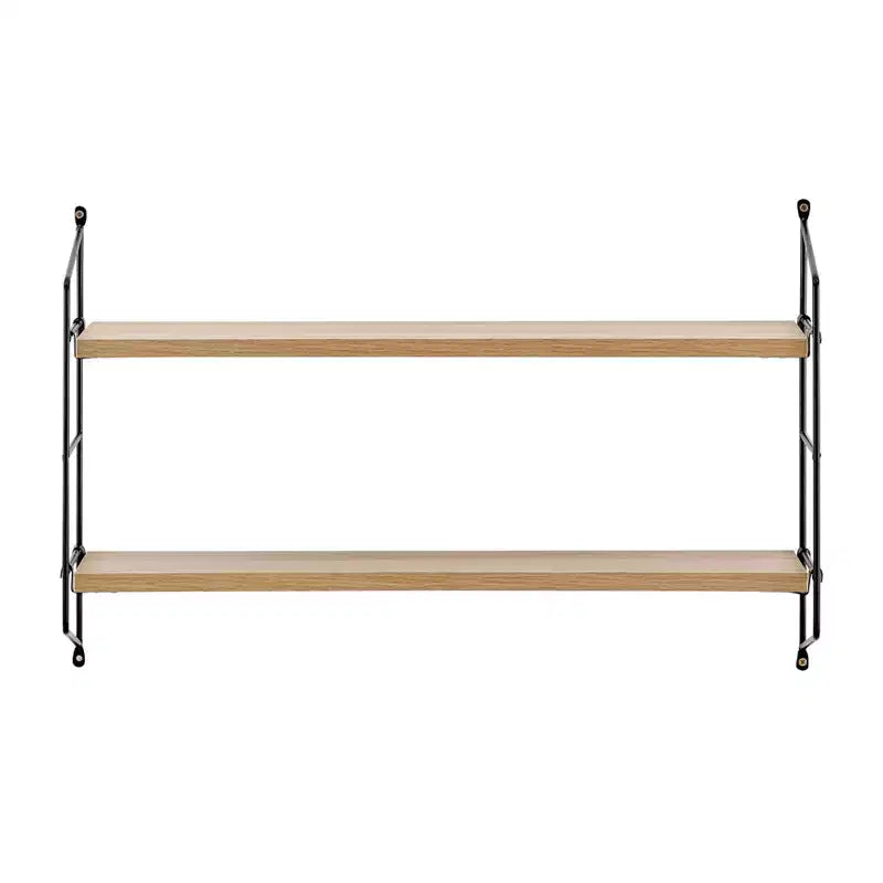 24.5 x 15.75 Severini Floating Bracket 2 Tier Wall Shelf - Danya B.