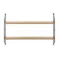 24.5 x 15.75 Severini Floating Bracket 2 Tier Wall Shelf - Danya B.